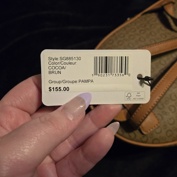 NEW With Tags GUESS Brown Backpack - Picture 5 of 5